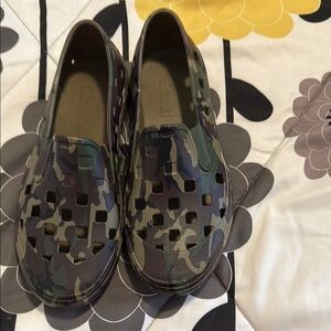 Vans-off The Wall Camouflage Slip-On Kids Shoes